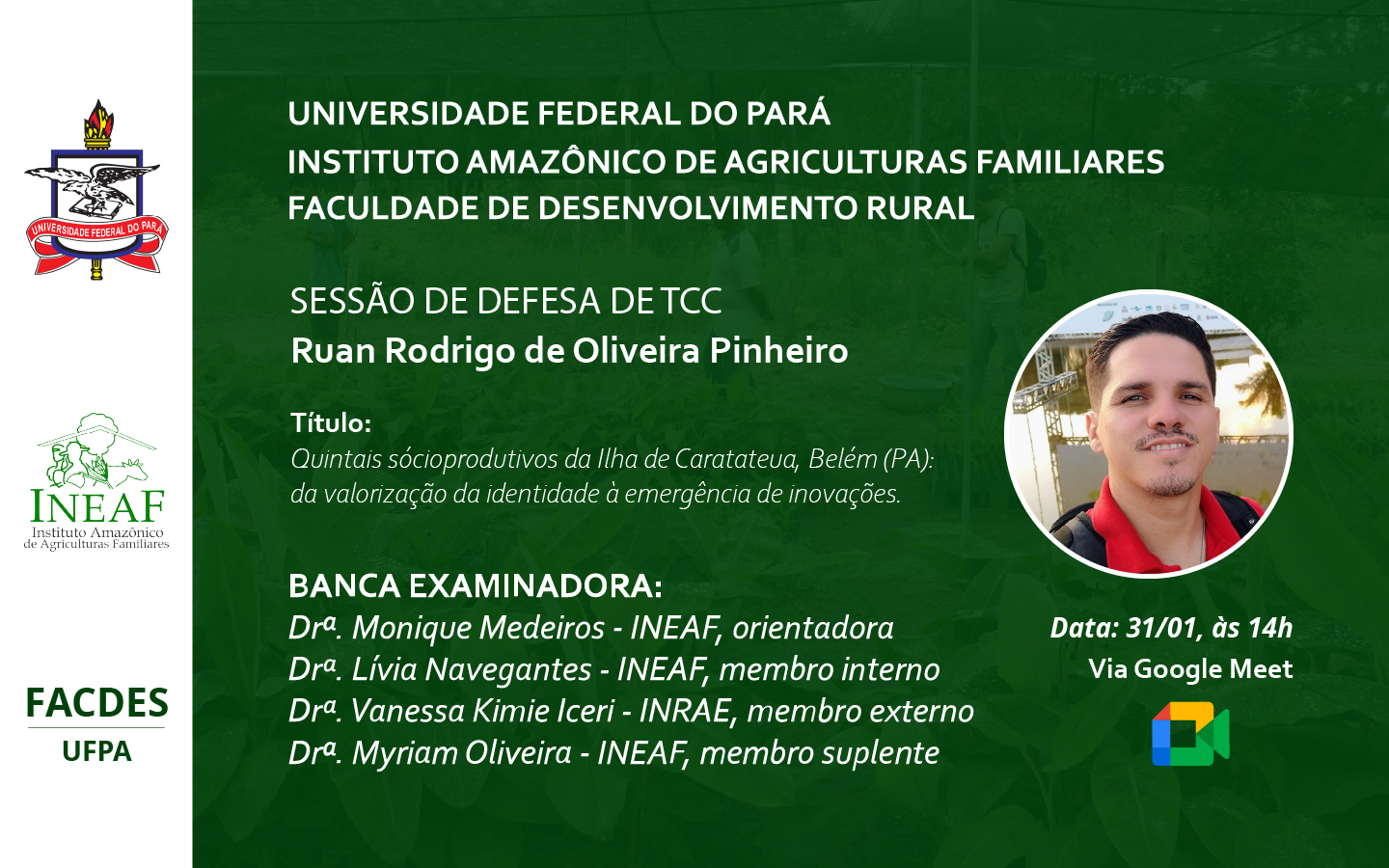 Defesa de TCC - Ruan Rodrigo de Oliveira Pinheiro (BDR 2018)